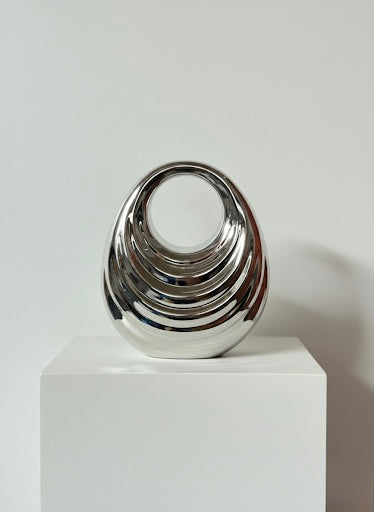 The Aura Clutch in Silver