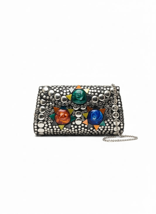 The Rebel Stud Clutch