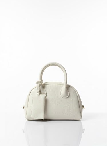 White Chain Handle Bag