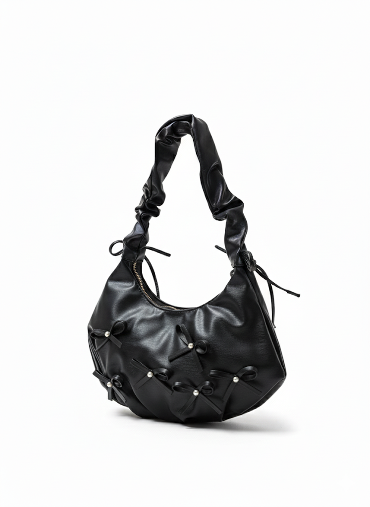 The Shimmering Bow Crescent Bag